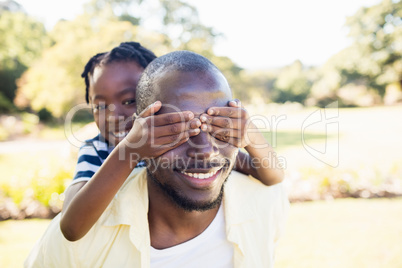 Happy family enjoying together