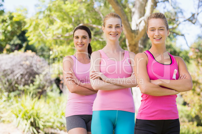 Portrait of young athlete women standing