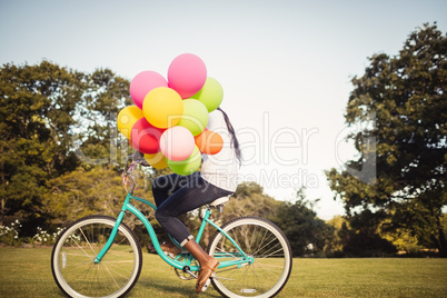 Happy mother enjoying