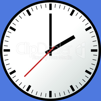 Clock icon, Vector illustration, flat design EPS10