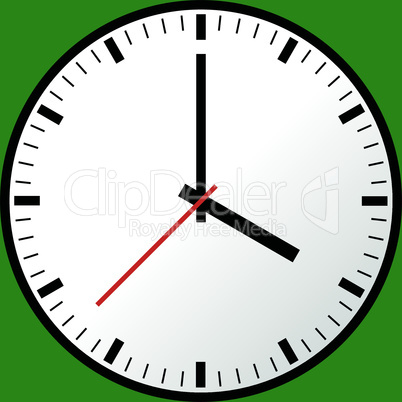 Clock icon, Vector illustration, flat design EPS10