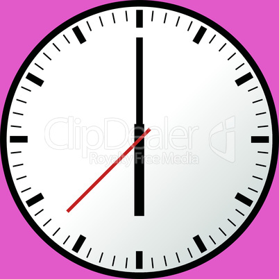 Clock icon, Vector illustration, flat design EPS10