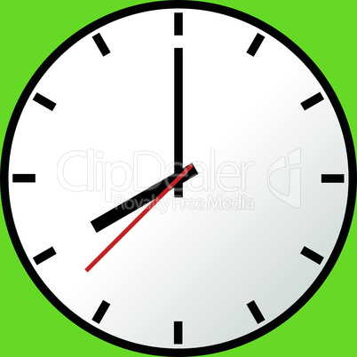 Clock icon, Vector illustration, flat design EPS10