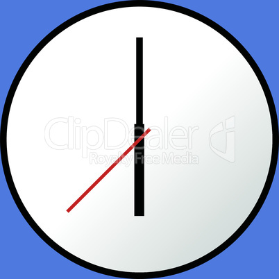 Clock icon, Vector illustration, flat design EPS10