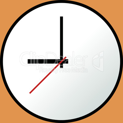 Clock icon, Vector illustration, flat design EPS10