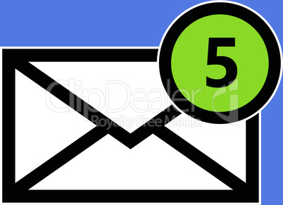 Email symbol letter icon - vector.