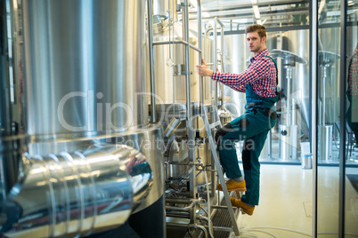 Portrait of maintenance worker at brewery