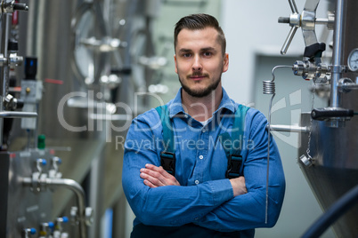 Portrait of maintenance worker at brewery