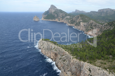 Blick zum Cap Formentor, Mallorca