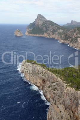 Blick zum Cap Formentor, Mallorca