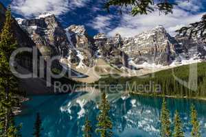 Sunny Day At Moraine Lake