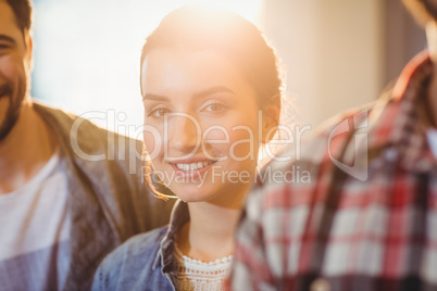 Portrait of female graphic designer smiling