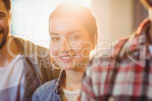 Portrait of female graphic designer smiling