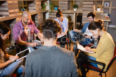 Colleagues in a meeting