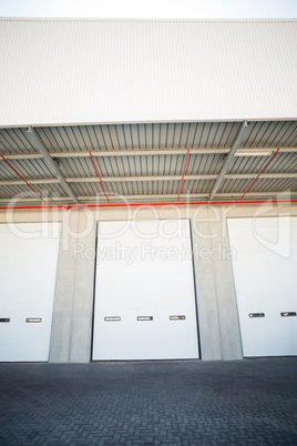 View of warehouse gates