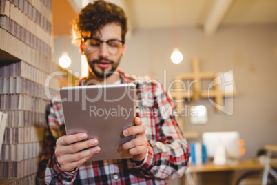 Graphic designer using digital tablet Graphic designer using digital tablet
