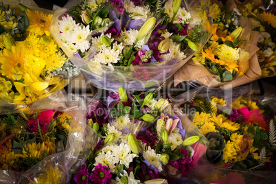 Close-up of bouquet of flowers