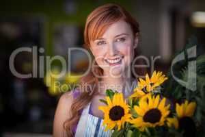 Portrait of female florist smiling