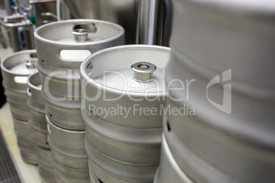 Close-up of keg