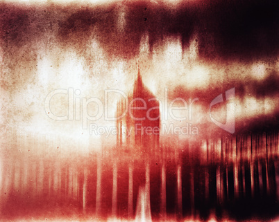 Horizontal red cyberpunk capitol vintage abstraction background