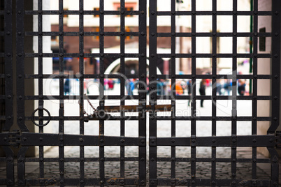 Moscow Kremlin gate closeup background