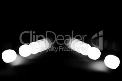 Horizontal huge black and white blobs bokeh background