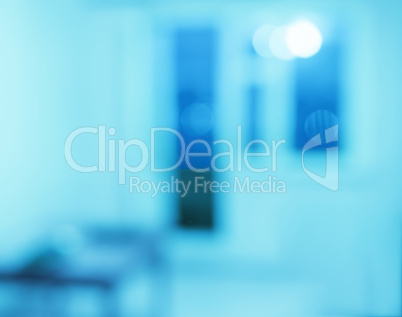 Horizontal indoor interior with window bokeh background