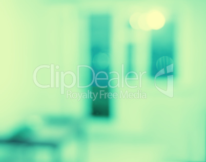 Horizontal indoor interior with window bokeh background