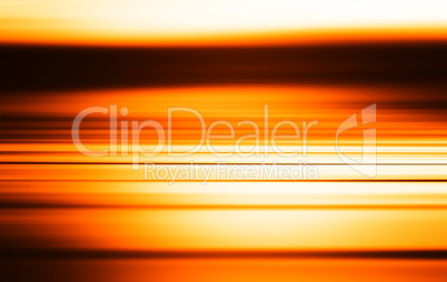 Horizontal orange sea motion blur illustration background