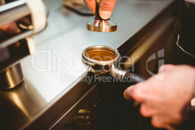 Waiter preparing coffee Waiter preparing coffee