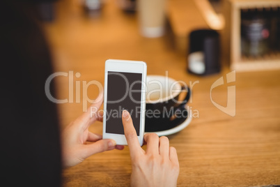Woman using mobile phone