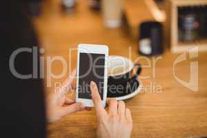 Woman using mobile phone