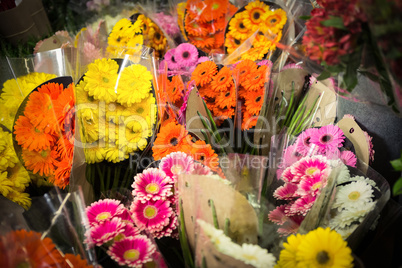 Close-up of bouquet of flowers