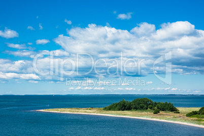 Landzunge an der dänischen Ostseeküste bei Gedser