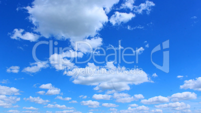 blue sky with white clouds