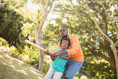 Happy family having fun