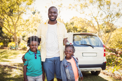 Family posing together