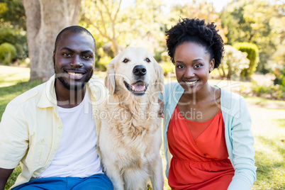 Happy couple posing together