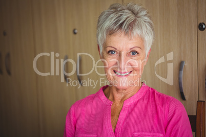 Portrait of a smiling retired woman