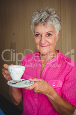 Portrait of a smiling retired woman
