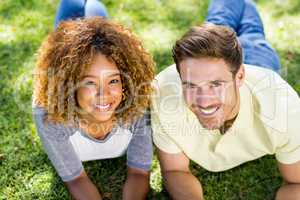 Portrait of couple smiling