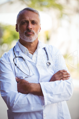Portrait of a doctor with arm crossed