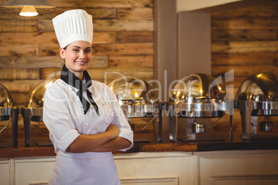 Chef standing with arms crossed