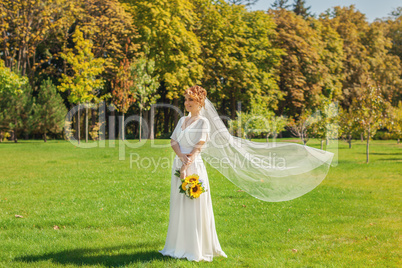 Bride on the meadow