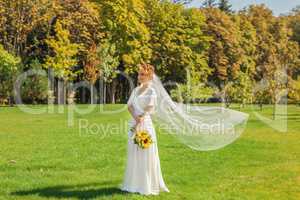 Bride on the meadow