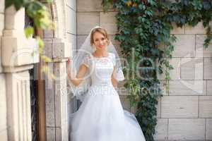 Stylish Bride in an expensive dress