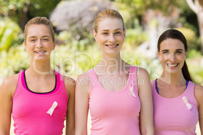 Portrait of young volunteer women smiling