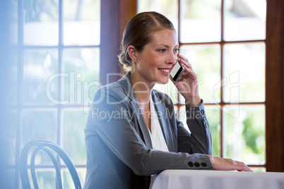 Woman making a phone call