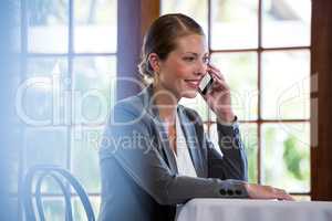 Woman making a phone call