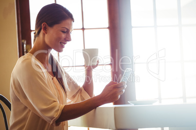 Woman using a smartphone